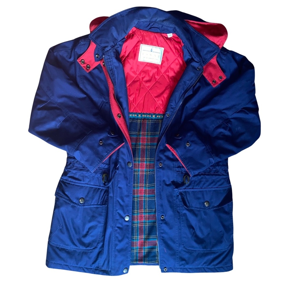 80’s Vintage Colorful Towne London Fog Raincoat - Great Condition SZ L